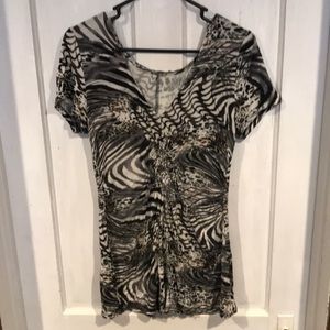 Animal print top